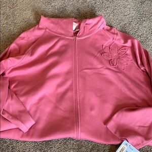 Flower zip up / brand new